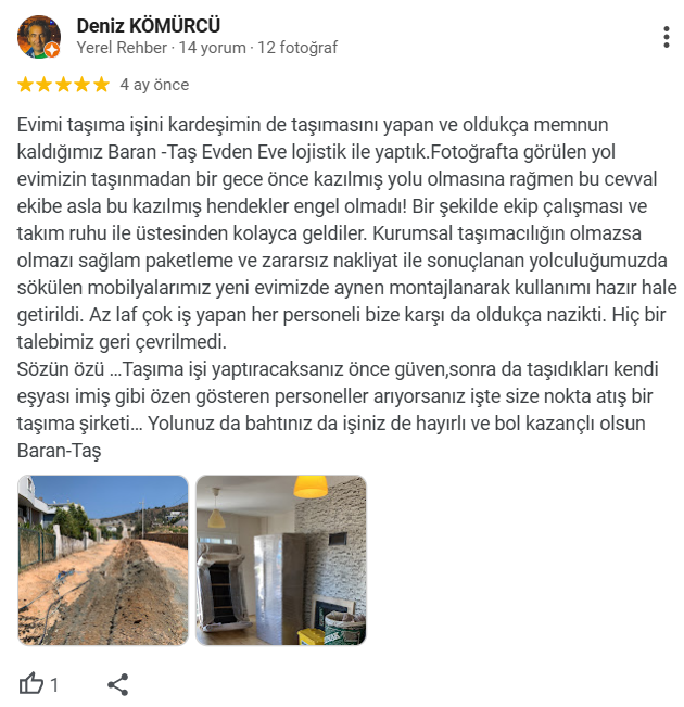 İzmir Evden Eve Nakliyat Yorumları, İzmir Evden Eve Nakliyat Firmaları