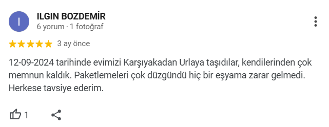 İzmir Evden Eve Nakliyat Yorumları, İzmir Evden Eve Nakliyat Firmaları